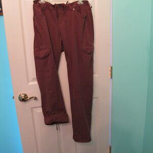 From REI:  KUHL Womens cargo pants Size 14  Burgandy